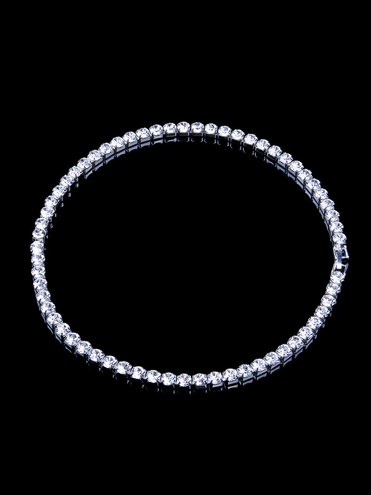Modern Stylish Rhinestone Necklace