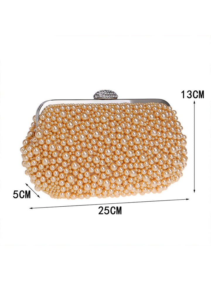 All Over Pearl Pouch Clutch Wedding Evening Bag
