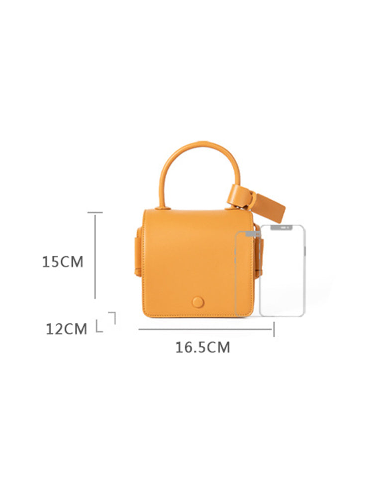 Women's Solid Color Vintage PU Leather Crossbody Bags