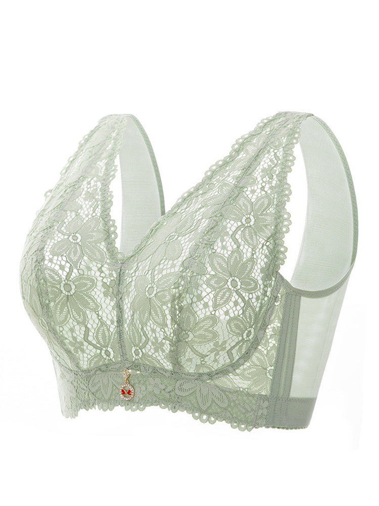 Women's Lace Floral Breathable Non-padded Bras