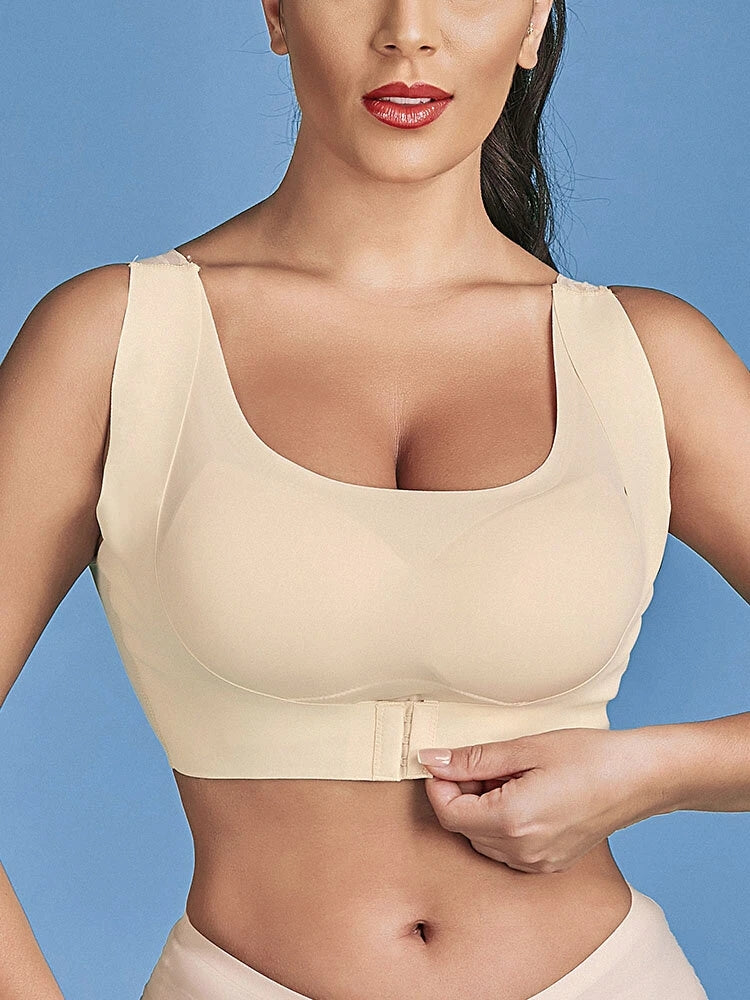 Beauty Back Seamless Cozy Front Closure Wireless Bra