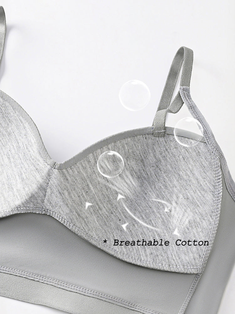 Breathable Vest Beauty Back Push Up Wireless Bra