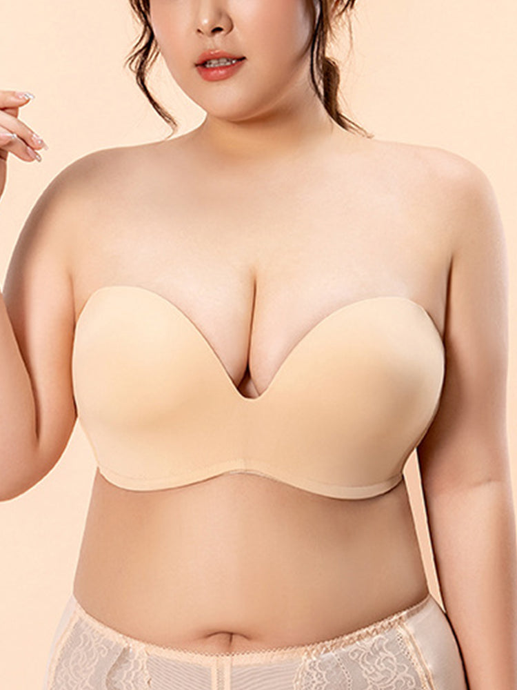 Strapless Push-Up Invisible Wireless Multiway Bra