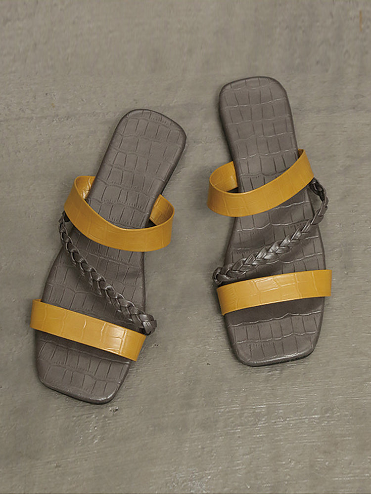 Summer Casual Flat Heel Slippers Beach Slide Sandals