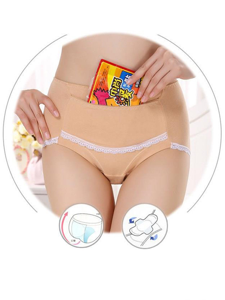 2-Pack Women's Hipster Postpartum Menstrual Leak-Proof Period Panties