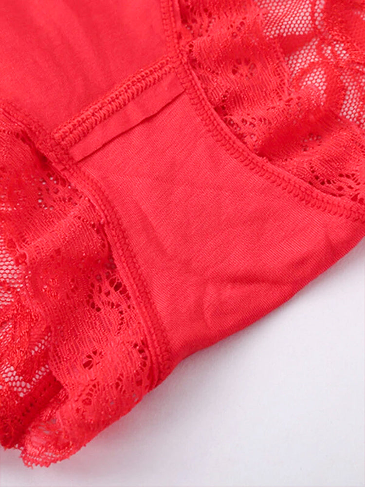 4-Pack Sexy Lace High Waist Briefs