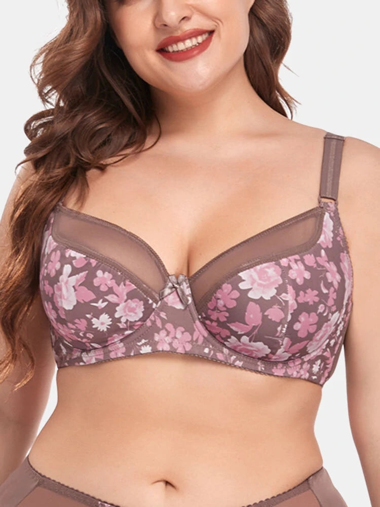 Women's Comfort Ultra-thin Lace Push Up Bra