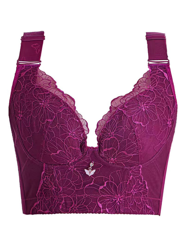 Longline Comfort Support Wire-free Push Up Bra