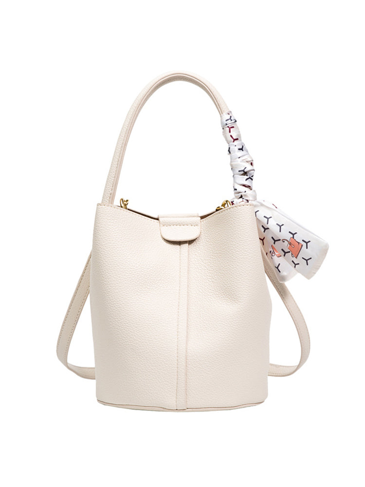 Women's Soft PU Leather Bucket Bags and Purses with Detachable Straps