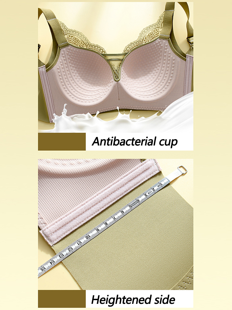 Women's Wire Free Beauty Lace Full Coverage Minimizer Bras