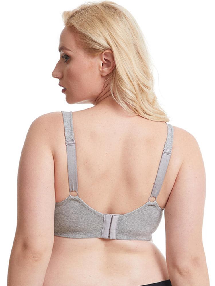 Comfort Cotton Floral Minimizer Underwire Bra