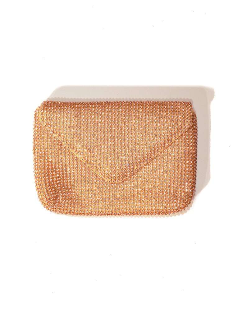 Glitter Rhinestone Wedding Evening Purse Crystal Envelope Crossbody Bags