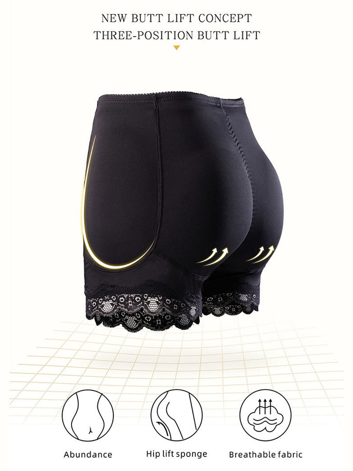 Seamless Butt Lifter Padded Lace Panties Enhancer Shaper Shorts