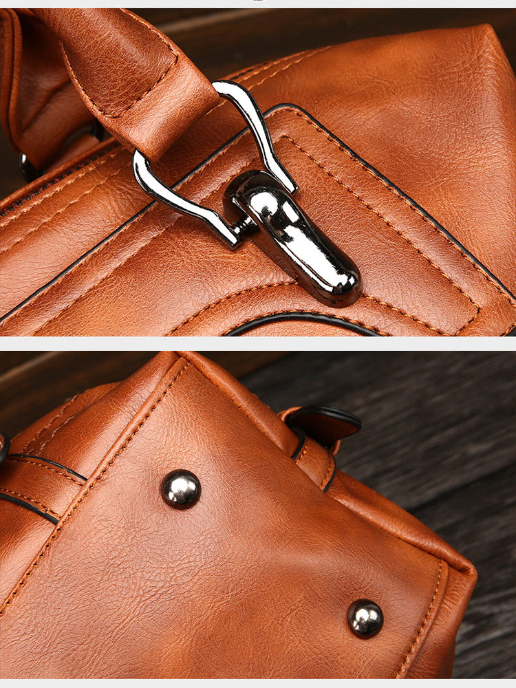 Women Vintage Boston Handbag Shoulder Bag Crossbody Bag