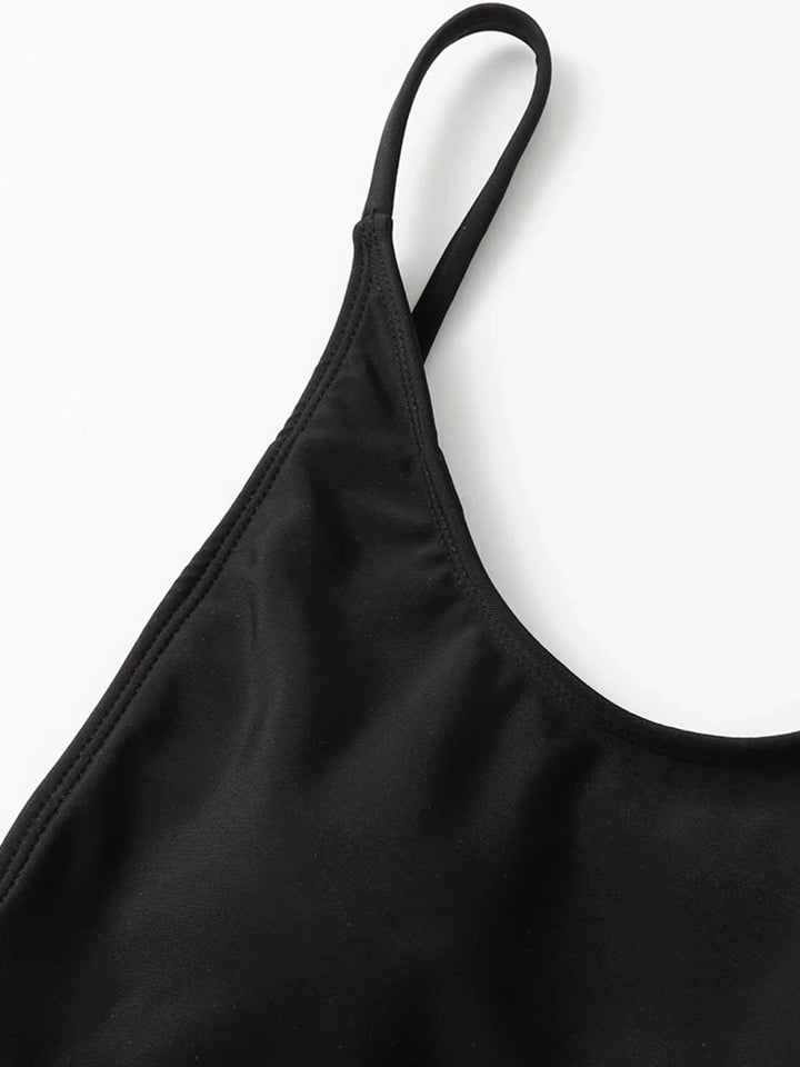 Sexy High Leg Backless One Piece Swimsuit