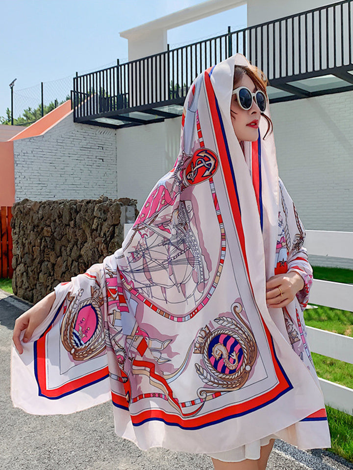 Multi Print Beach Sun Protection Cover Beach Towel
