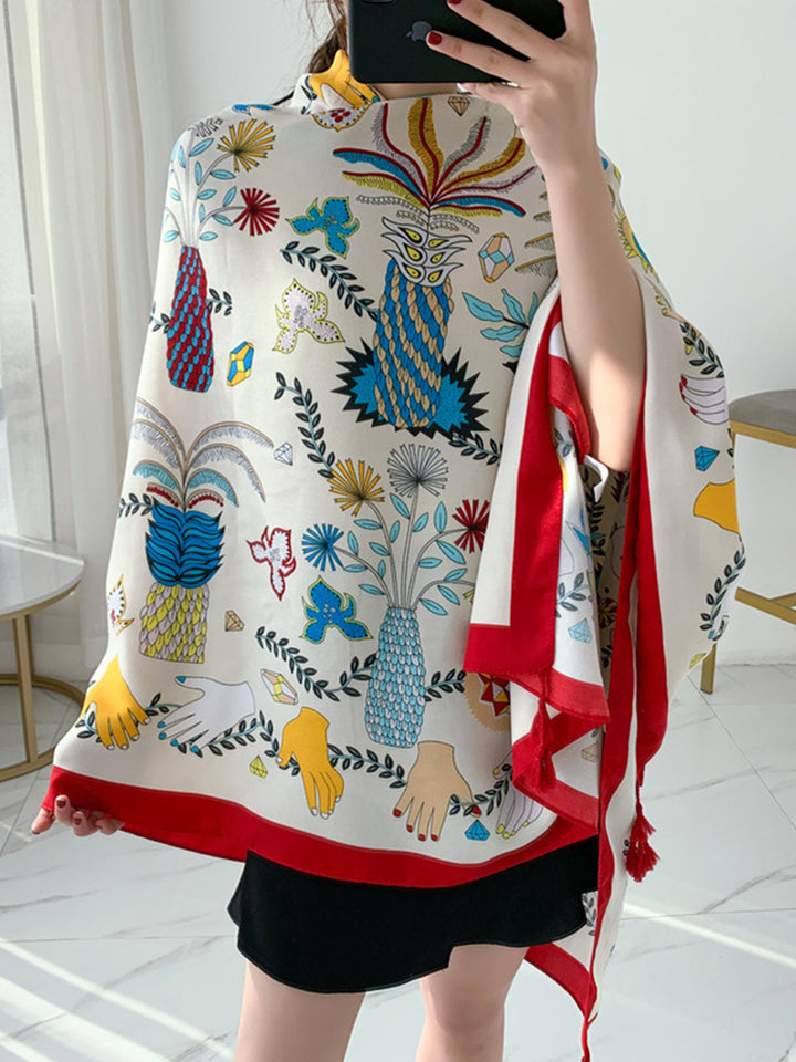 Multi Print Beach Sun Protection Cover Beach Towel