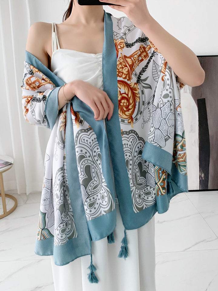 Multi Print Beach Sun Protection Cover Beach Towel