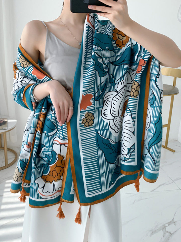 Multi Print Beach Sun Protection Cover Beach Towel