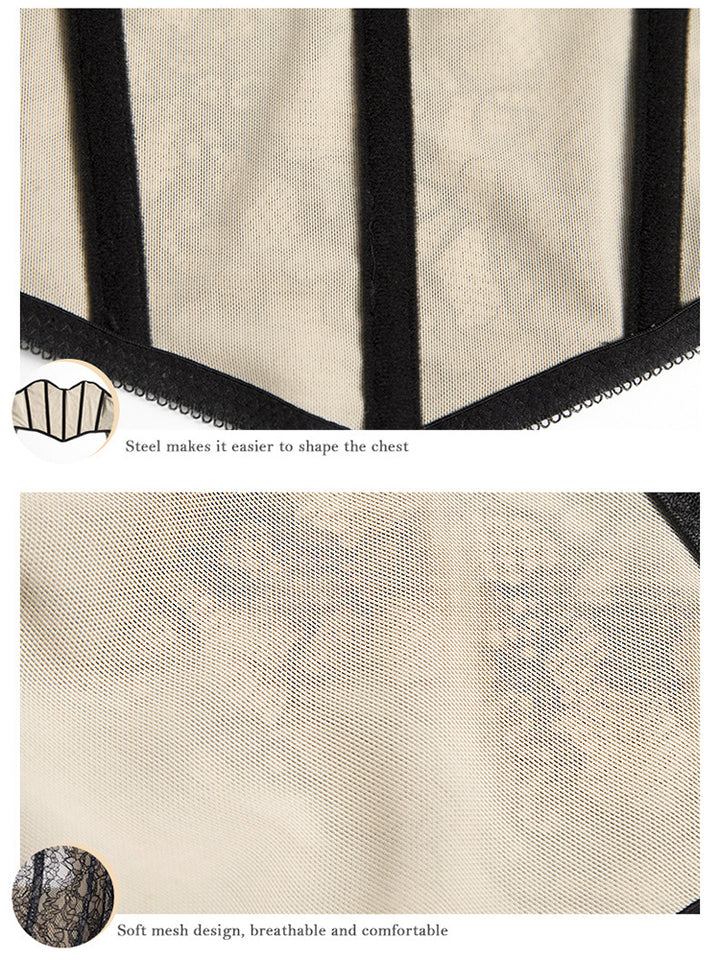 Retro Sexy Women Lace Cartilage Vest Corset