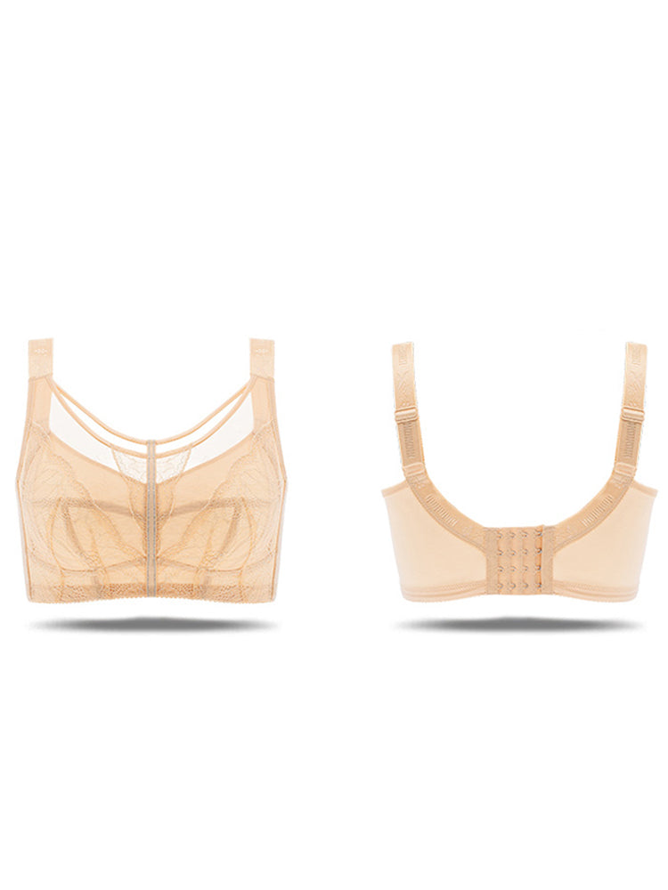 Thin Embroidery Minimizer Bra