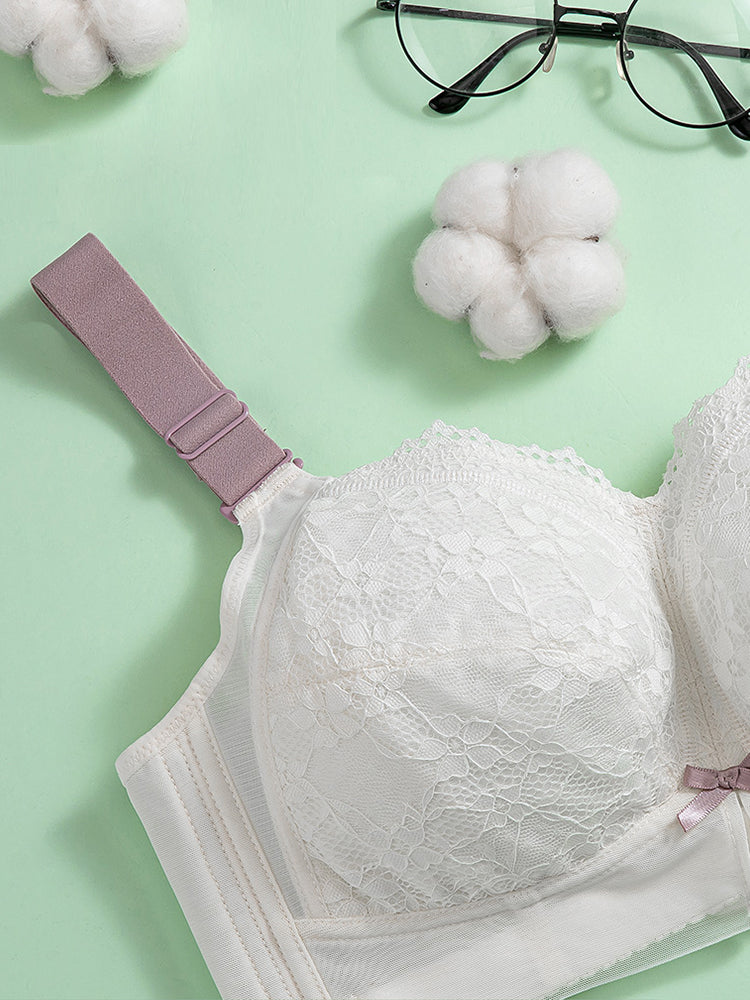 Full Coverage Lace Wireless Thin Bra