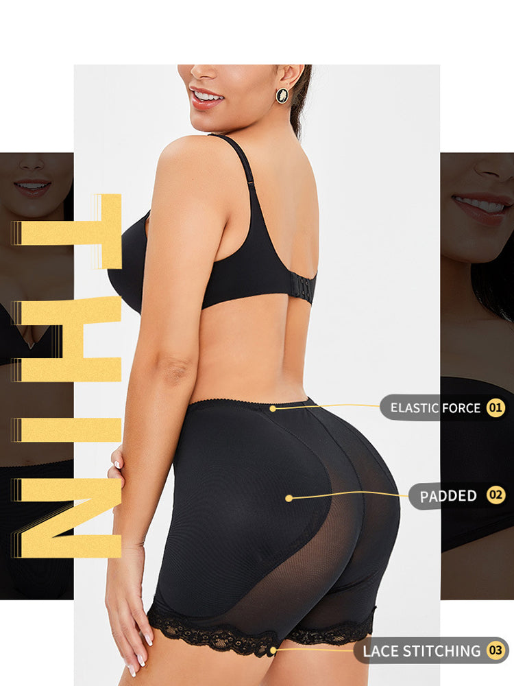 Plus Size Removable Padding Hip Butt Lifter Shaper Short Panties