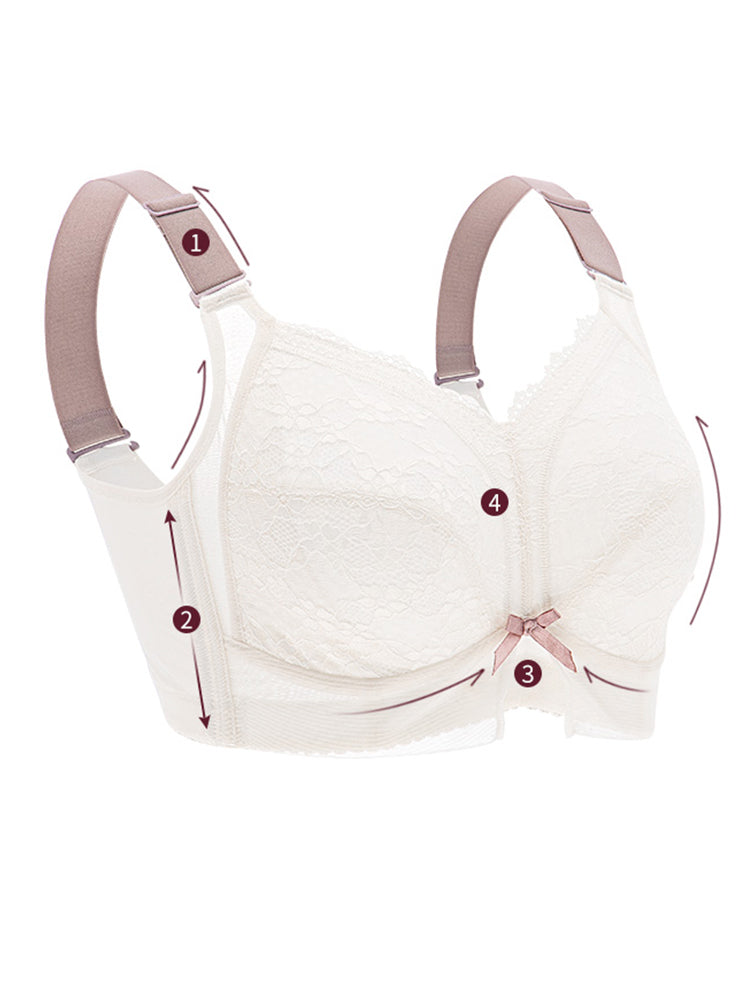 Full Coverage Lace Wireless Thin Bra