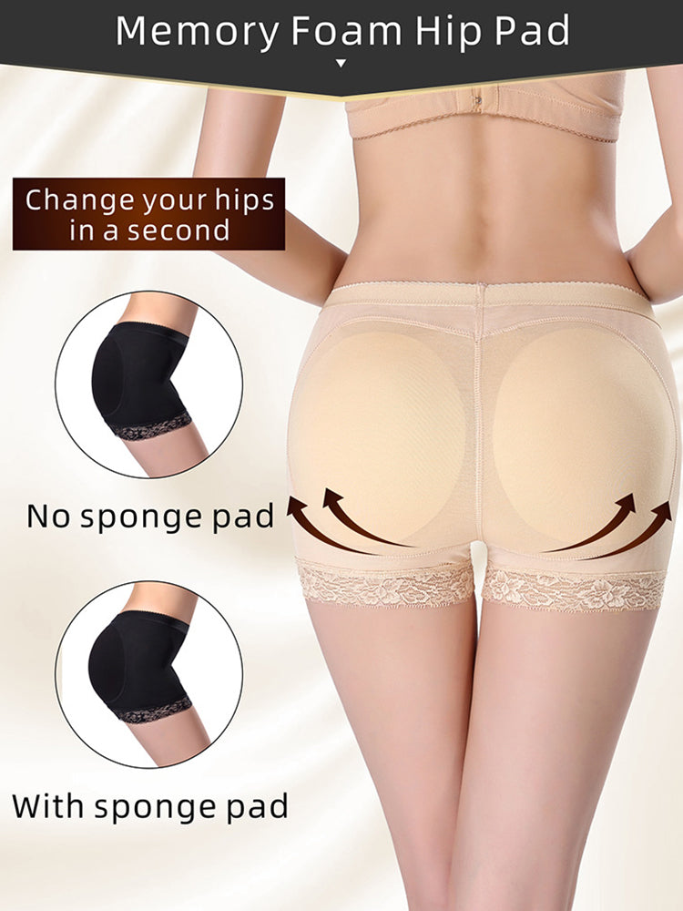 Soft Shaping Boyshort Shapewear with Removable Padded Butt