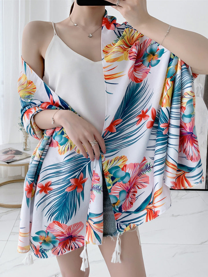 Multi Print Beach Sun Protection Cover Beach Towel