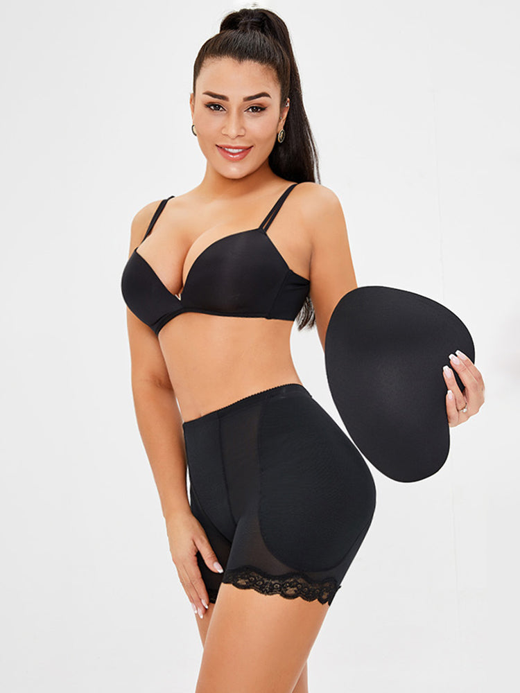 Plus Size Removable Padding Hip Butt Lifter Shaper Short Panties