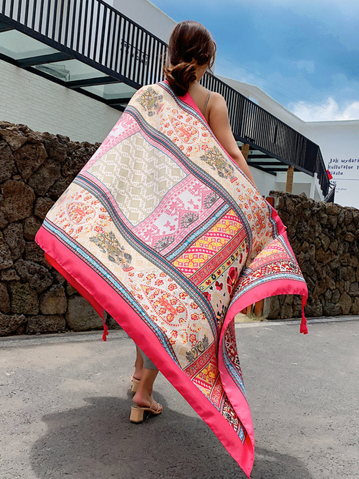 Multi Print Beach Sun Protection Cover Beach Towel