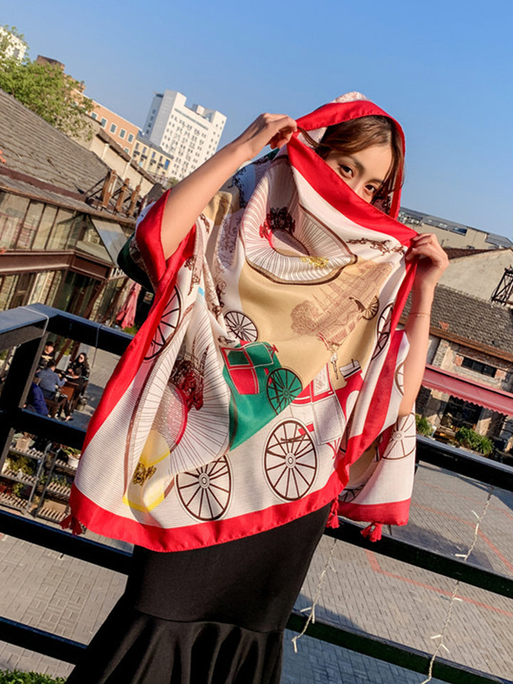 Multi Print Beach Sun Protection Cover Beach Towel