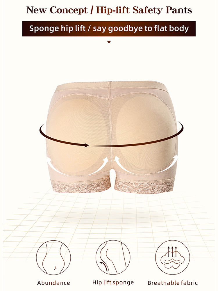 Soft Shaping Boyshort Shapewear with Removable Padded Butt