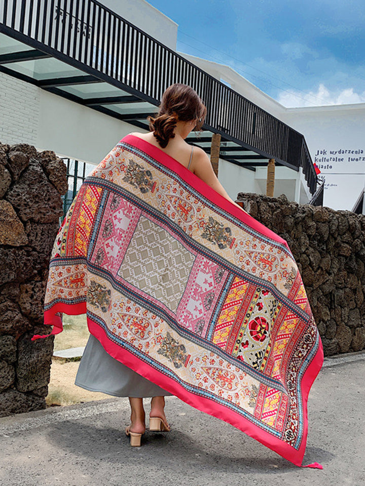 Multi Print Beach Sun Protection Cover Beach Towel