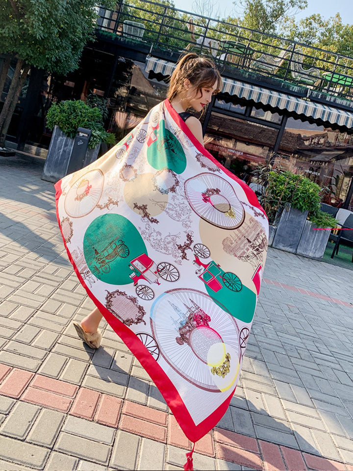 Multi Print Beach Sun Protection Cover Beach Towel