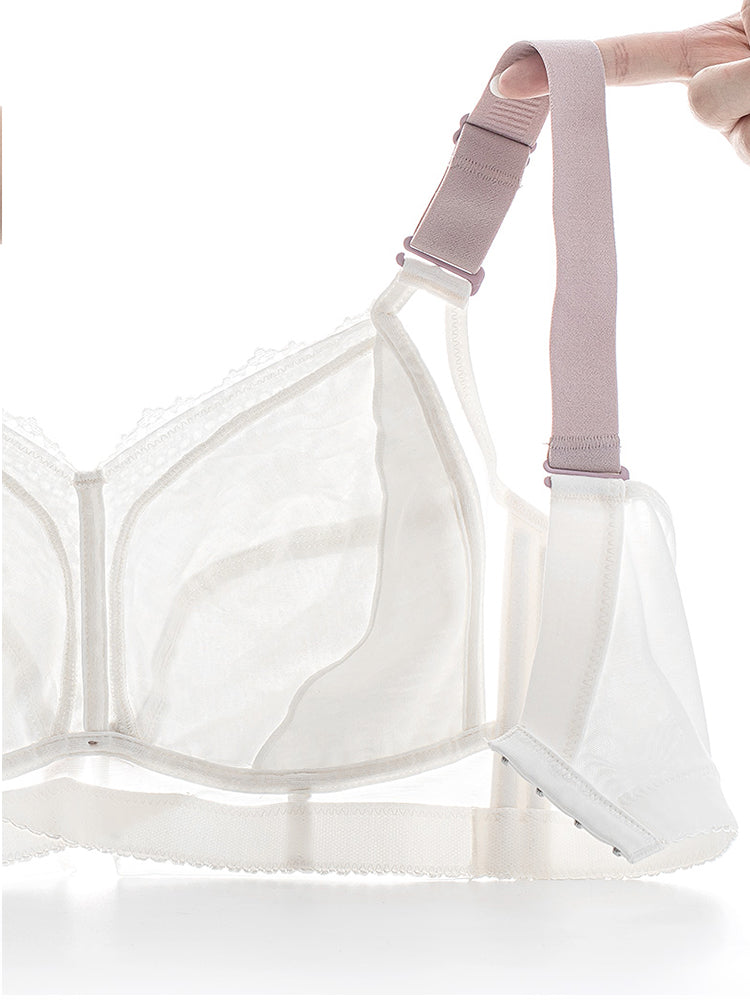 Full Coverage Lace Wireless Thin Bra