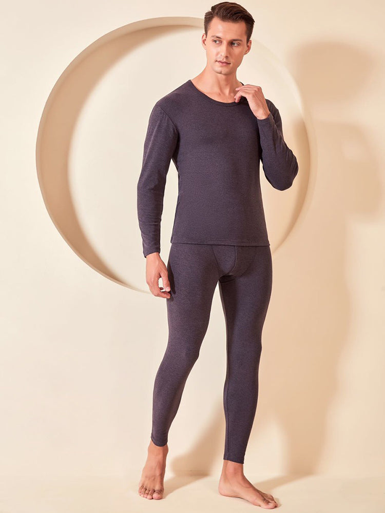 Soft Mid-Low Neck Stretch Couple Base Thermal Sets