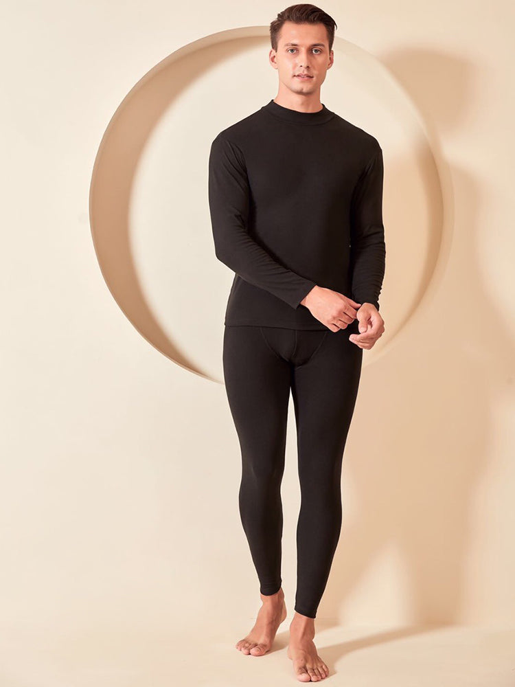 Soft Mid-Low Neck Stretch Couple Base Thermal Sets