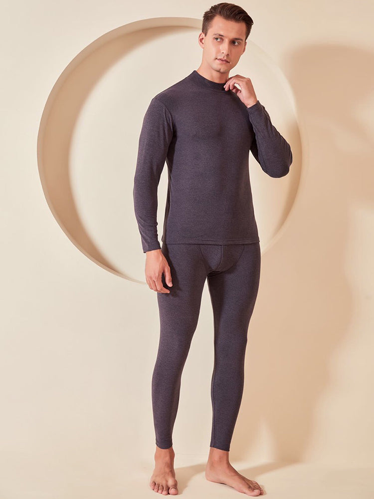 Soft Mid-Low Neck Stretch Couple Base Thermal Sets
