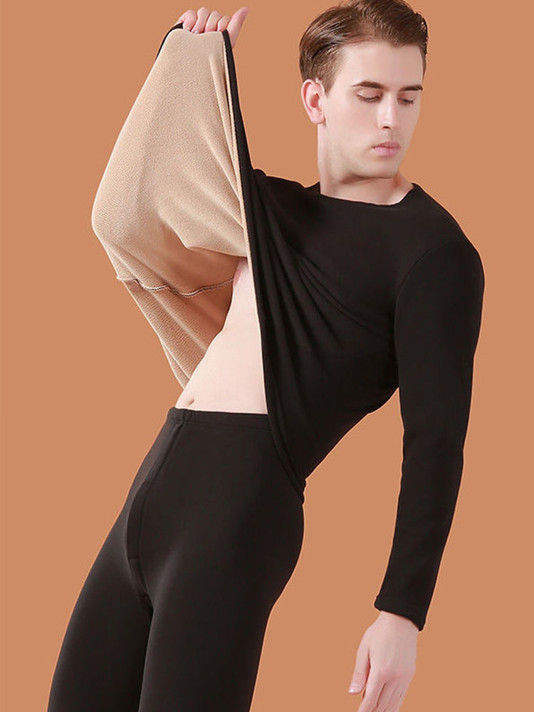 Thickened Lamb Fleece Soft Thermal Underwear Set