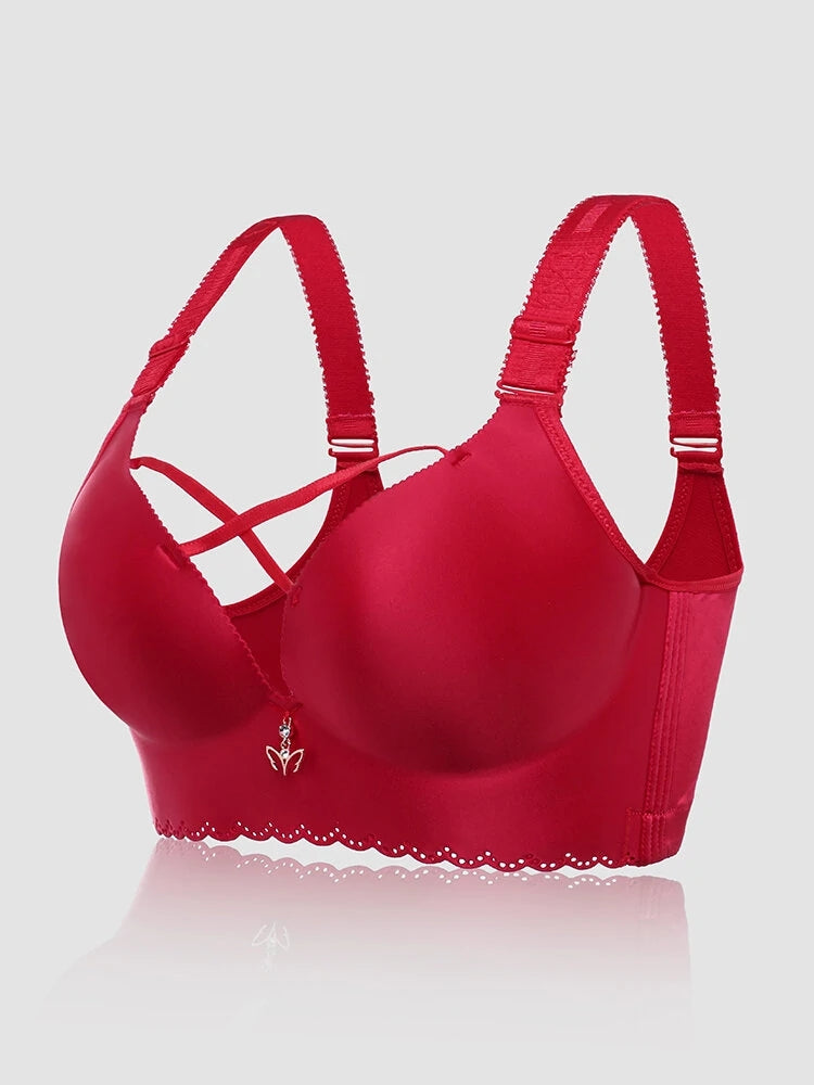 Sexy Front Criss Cross Push Up Wireless Bras