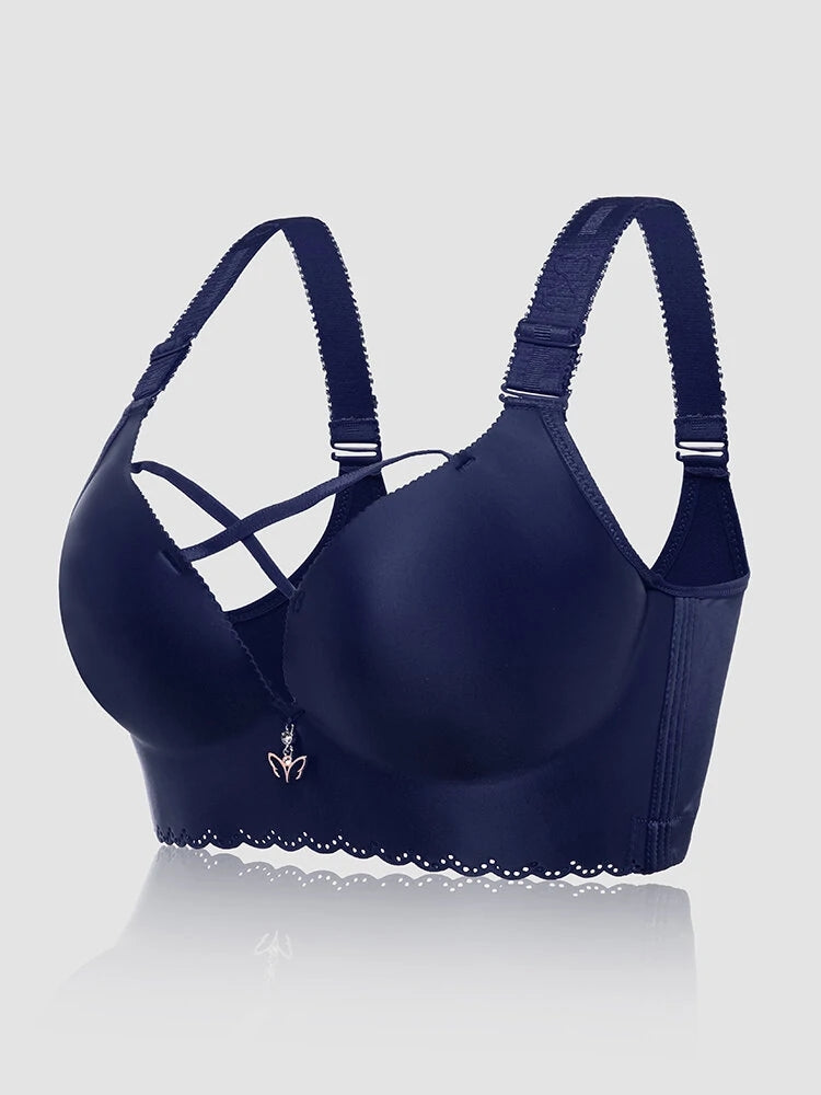 Sexy Front Criss Cross Push Up Wireless Bras