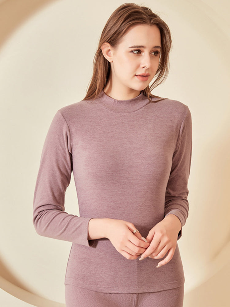 Soft Mid-Low Neck Stretch Couple Base Thermal Sets
