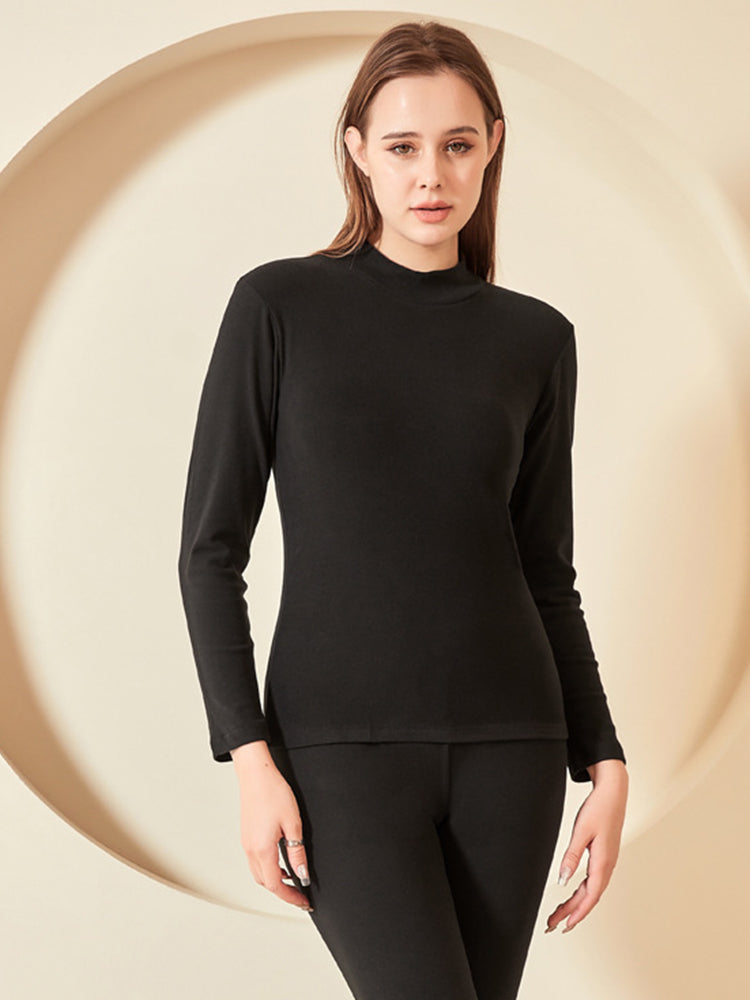 Soft Mid-Low Neck Stretch Couple Base Thermal Sets