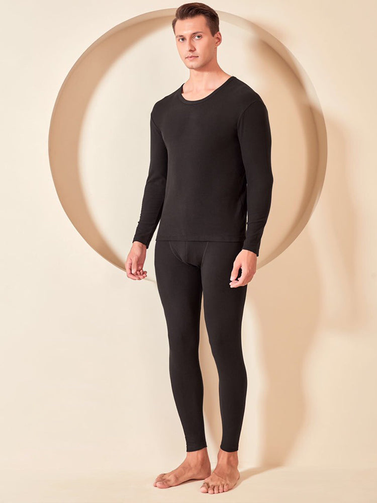 Soft Mid-Low Neck Stretch Couple Base Thermal Sets