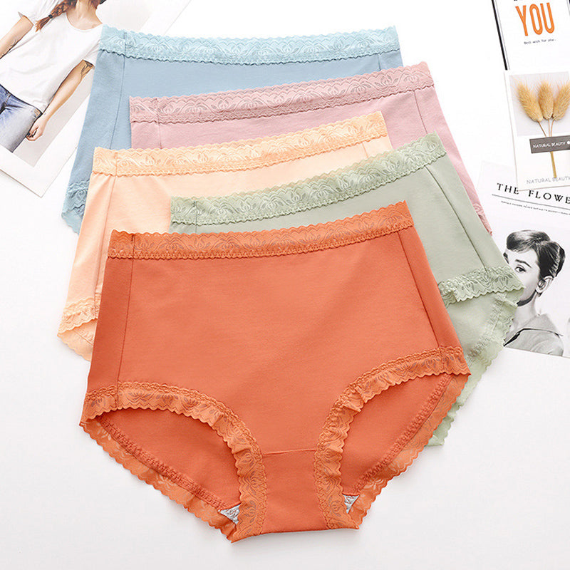 3-Pack Seamless High Waist Cotton Breathable Panties