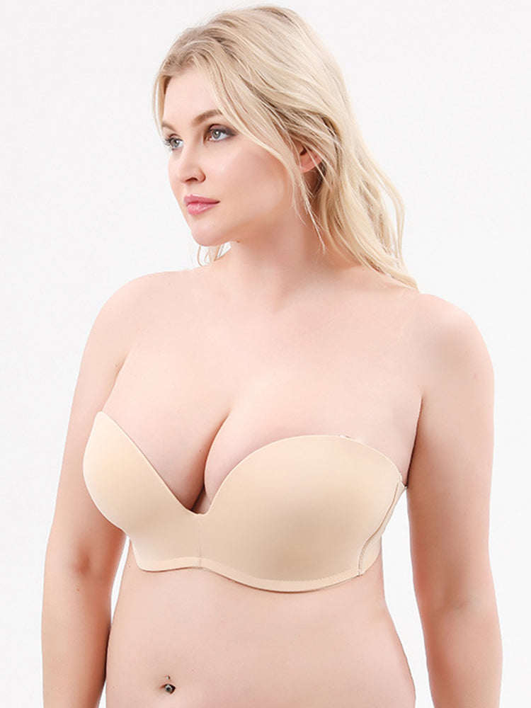 Strapless Push-Up Invisible Wireless Multiway Bra