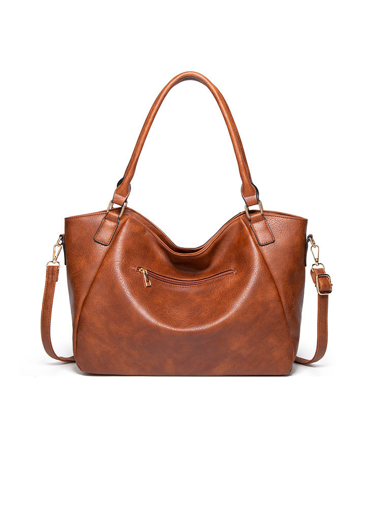 Vintage Tassel PU Leather Large Purse Shoulder Bag for Women