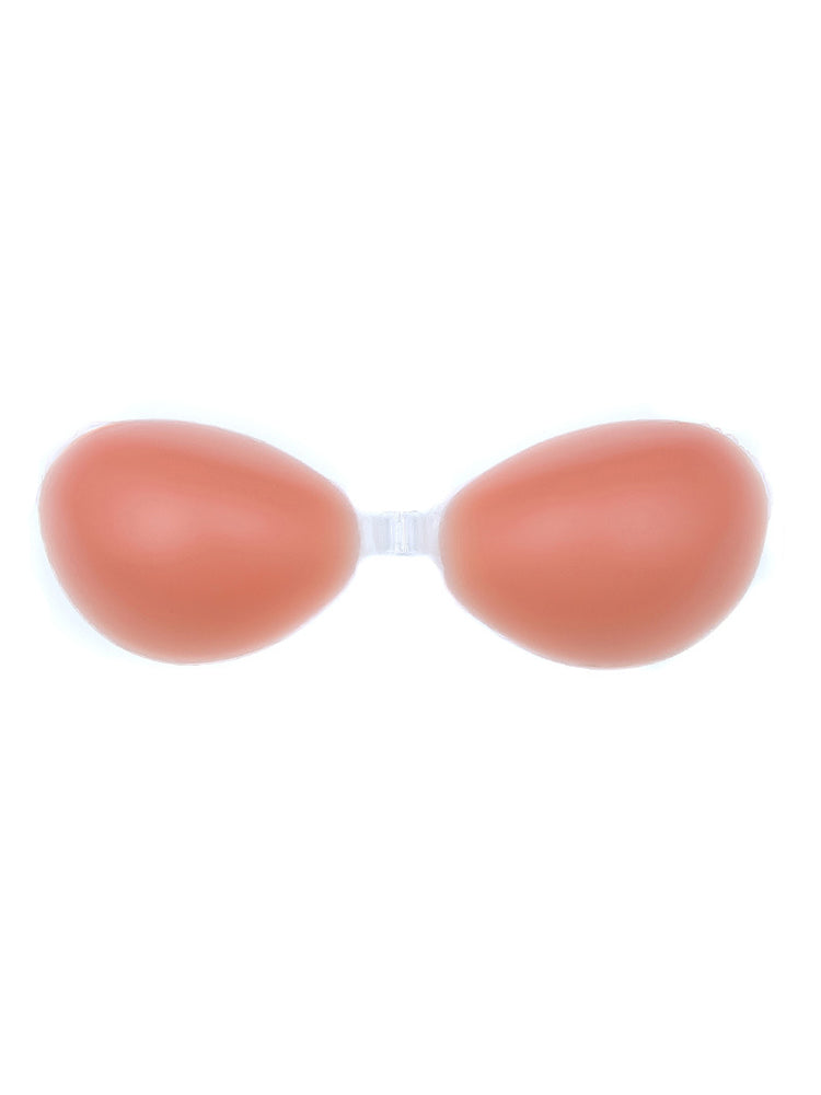 Silicone Reusable Strapless Self Push-up Invisible Sticky Adhesive Bra